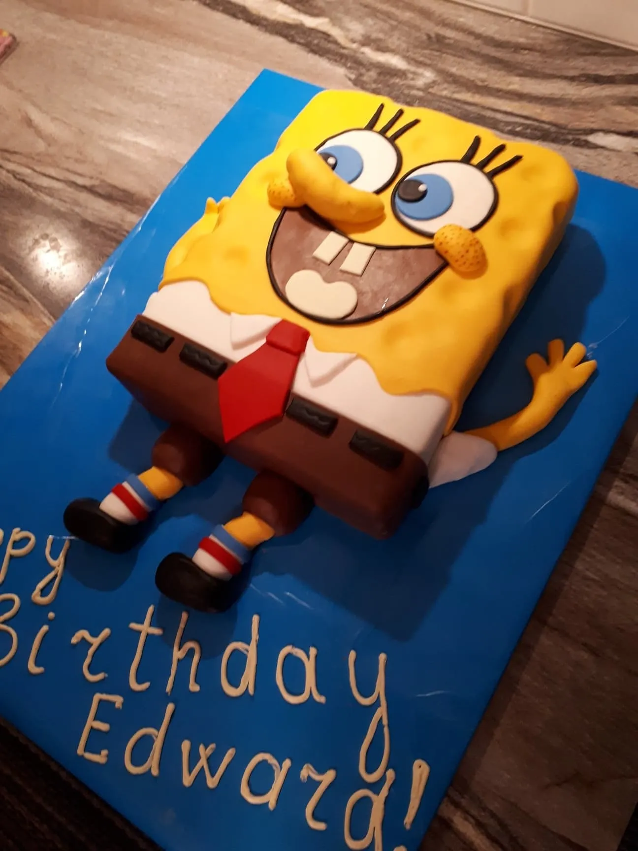 3D SpongeBob birthday cake